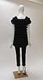 Ensemble, Comme des Garçons (Japanese, founded 1969), polyester, wool, plastic (polyvinyl chloride), metal, Japanese